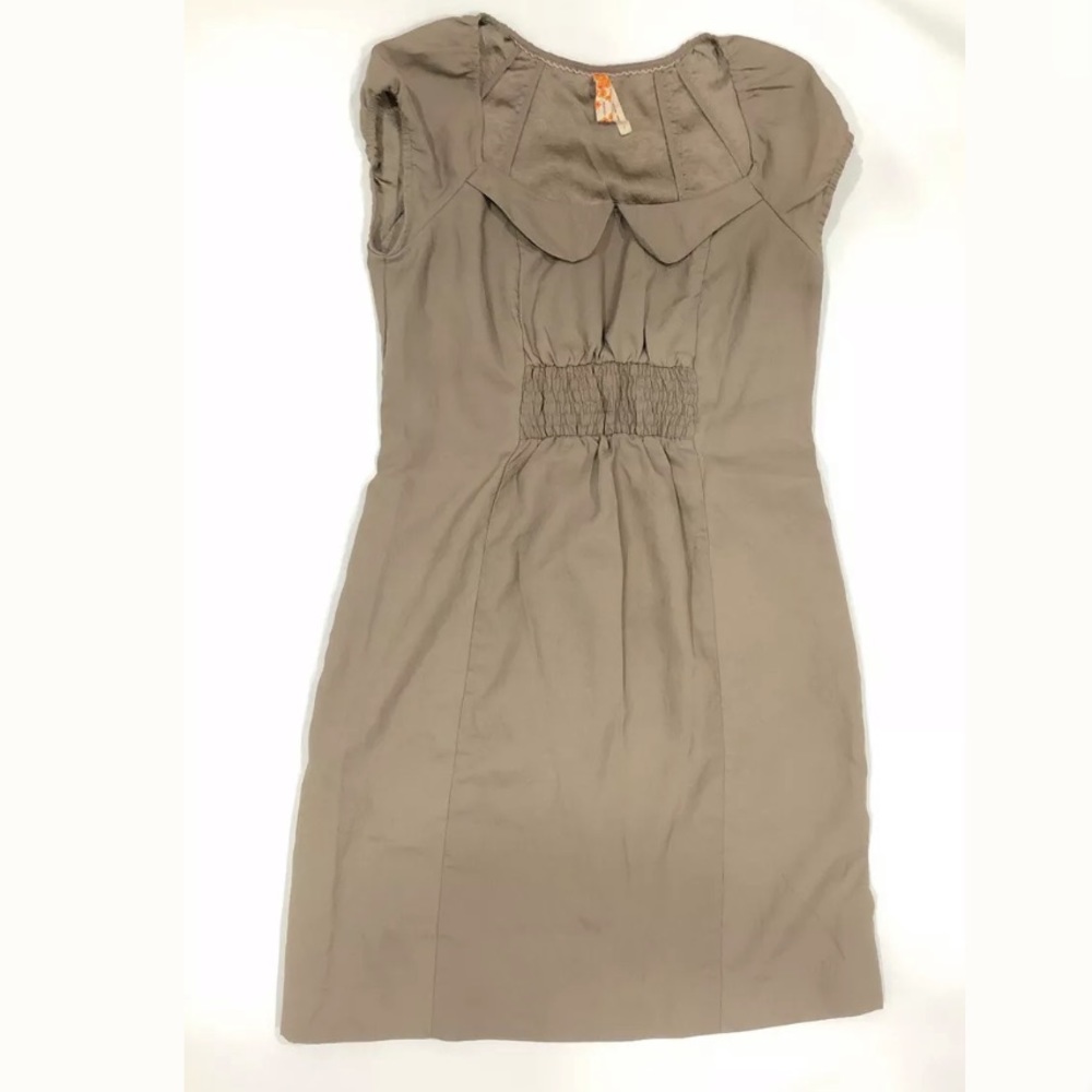 Maeve Anthropologie Taupe Shift Dress